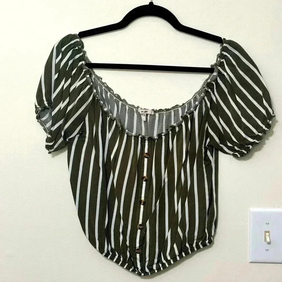 Tops - Mi Ami Crop Top Stripes‎
